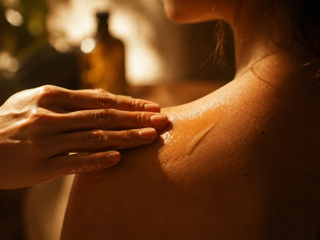 reconectar con la sensualidad, cuidado del cuerpo con calma